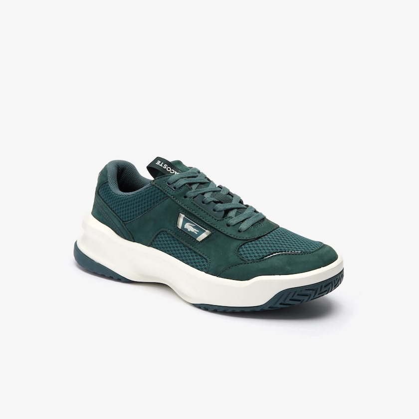 Sapatilhas Verdes Escuro Branco Masculino Lacoste Ace Lift Bicolour Leather GZ9-47824G6