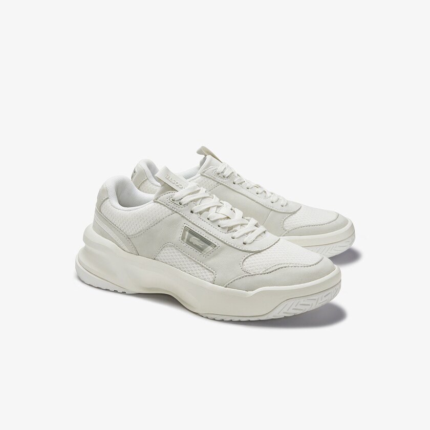 Sapatilhas Branco Branco Feminino Lacoste Ace Lift Colourblock Leather OX2-15801C9