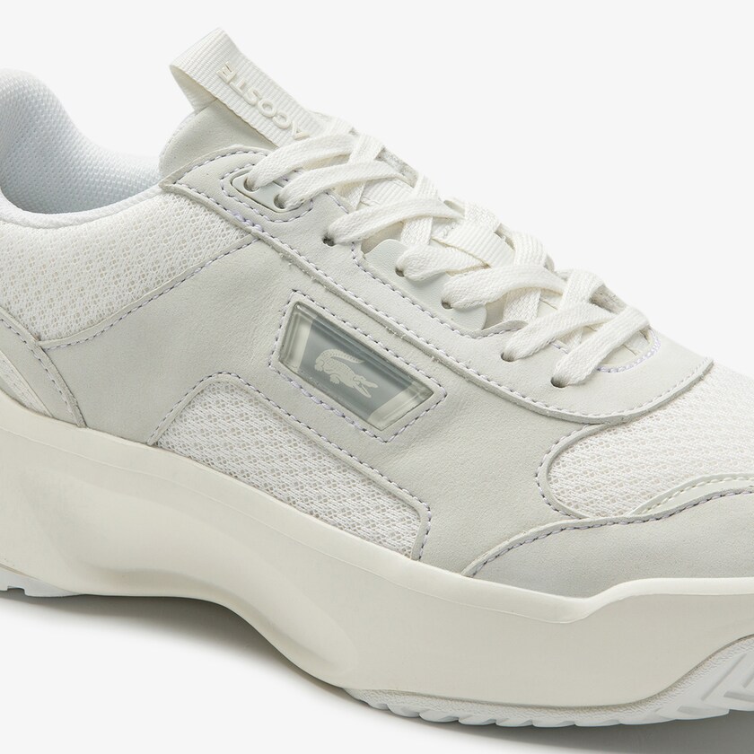 Sapatilhas Branco Branco Feminino Lacoste Ace Lift Colourblock Leather OX2-15801C9