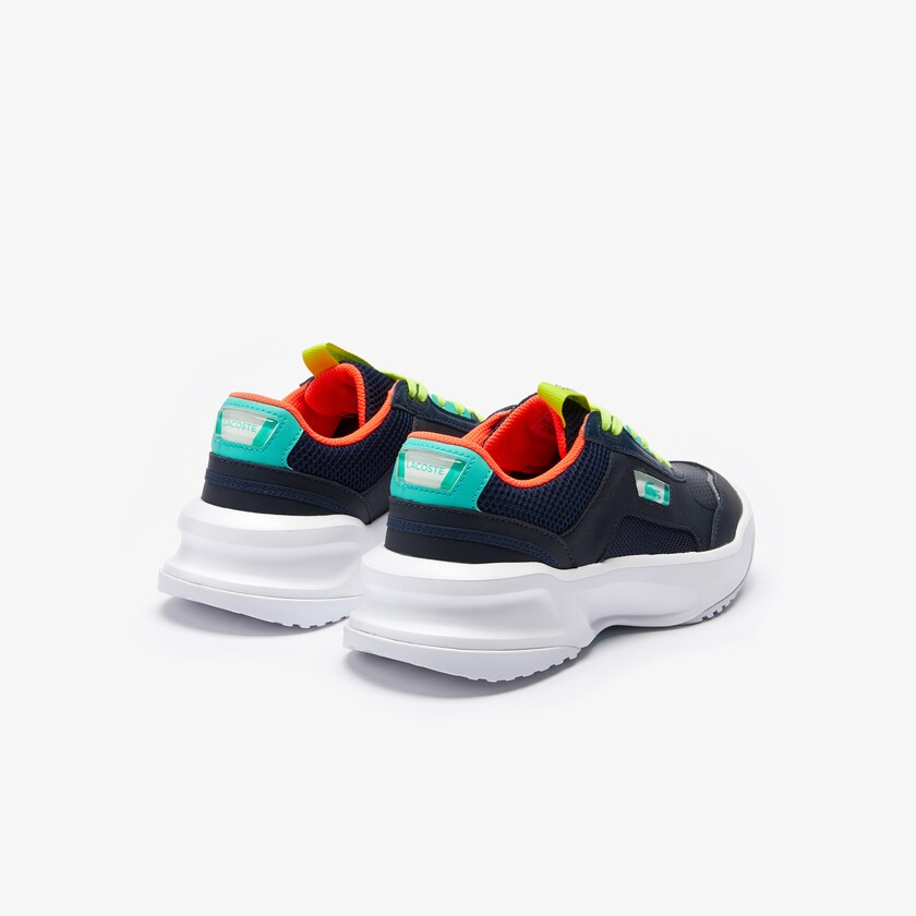 Sapatilhas Azul Marinho Turquesa Feminino Lacoste Ace Lift Leather QJ0-58845J1
