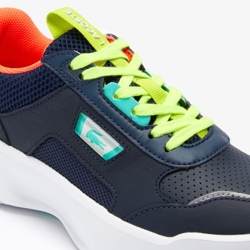 Sapatilhas Azul Marinho Turquesa Feminino Lacoste Ace Lift Leather QJ0-58845J1