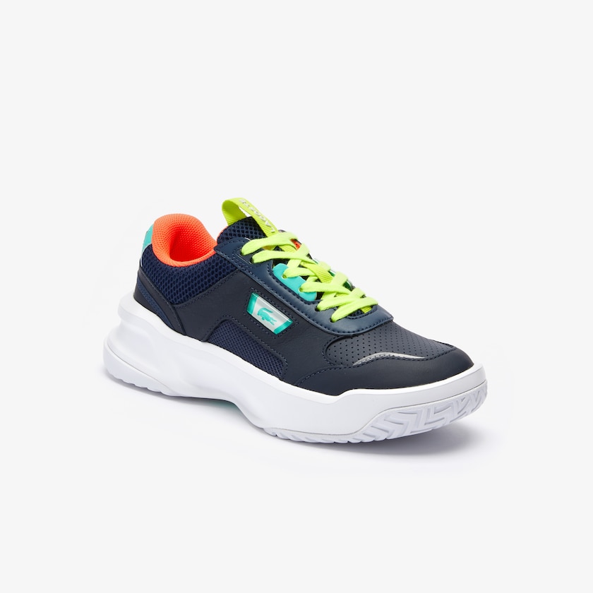 Sapatilhas Azul Marinho Turquesa Feminino Lacoste Ace Lift Leather QJ0-58845J1