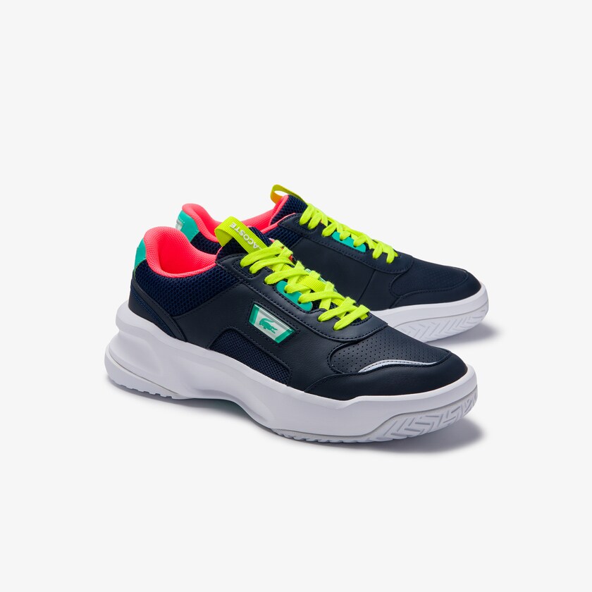 Sapatilhas Azul Marinho Turquesa Masculino Lacoste Ace Lift Leather WR1-88808H7