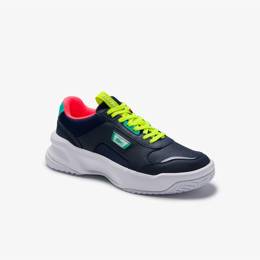 Sapatilhas Azul Marinho Turquesa Masculino Lacoste Ace Lift Leather WR1-88808H7