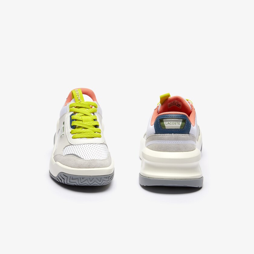 Sapatilhas Branco Luz Cinzentas Feminino Lacoste Ace Lift Leather and Suede FD3-70007X4
