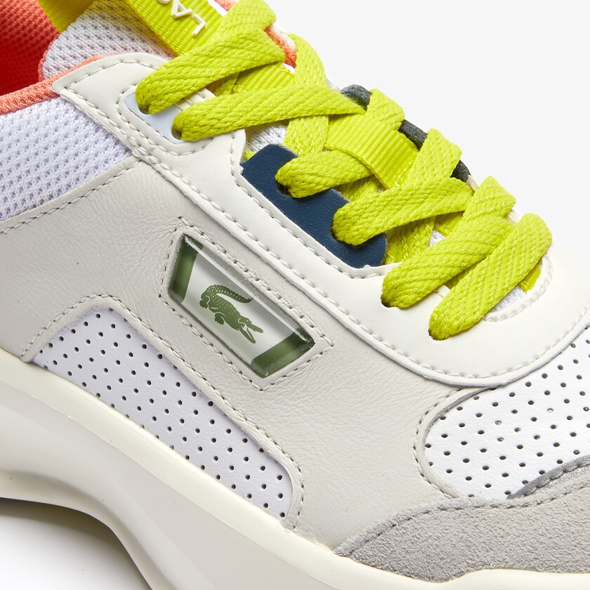 Sapatilhas Branco Luz Cinzentas Feminino Lacoste Ace Lift Leather and Suede FD3-70007X4