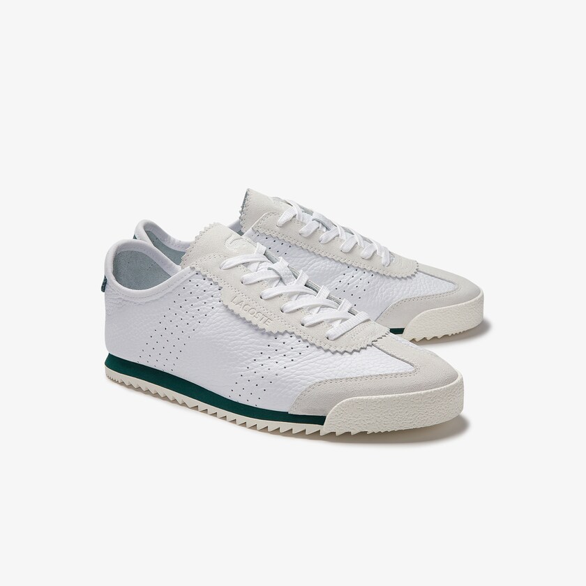 Sapatilhas Branco Feminino Lacoste Ascenta Leather and Suede RE5-30603D8