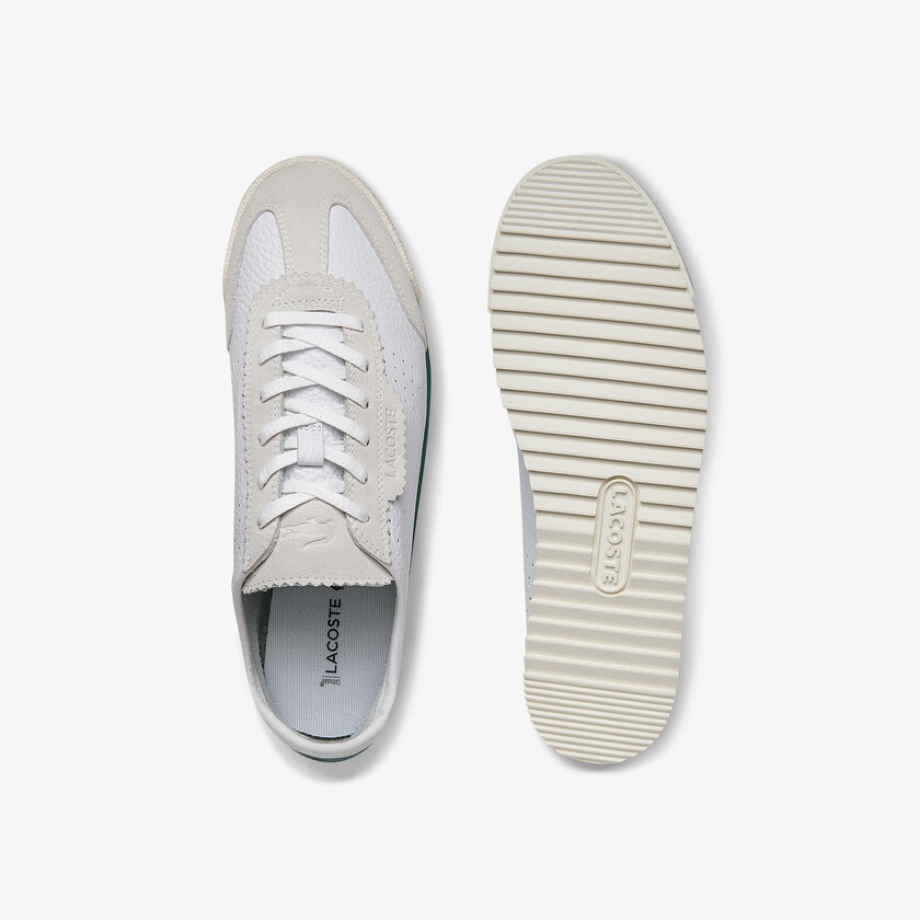 Sapatilhas Branco Feminino Lacoste Ascenta Leather and Suede RE5-30603D8