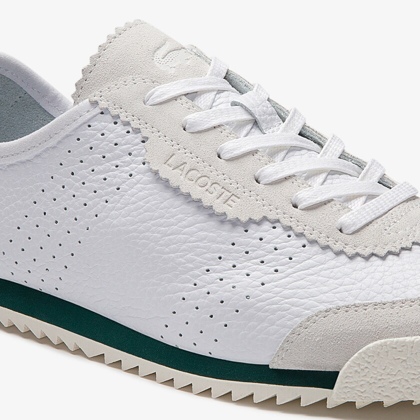Sapatilhas Branco Feminino Lacoste Ascenta Leather and Suede RE5-30603D8