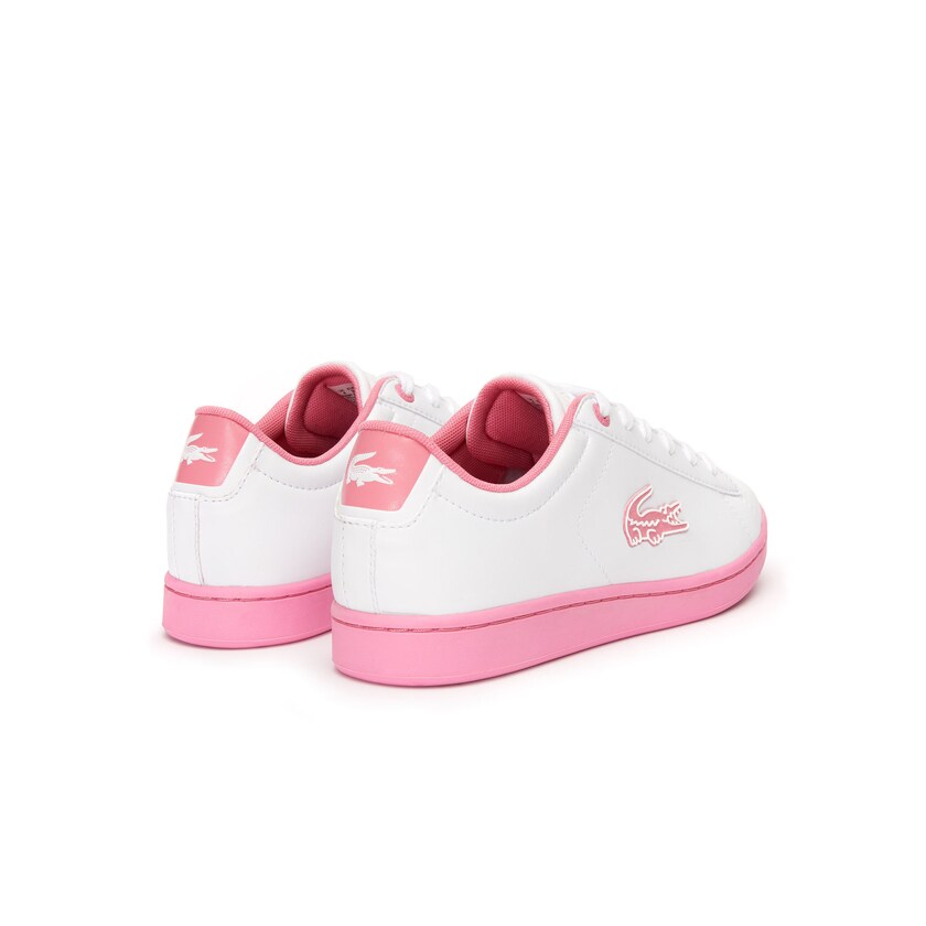 Sapatilhas Branco Rosa Criança Lacoste Carnaby Evo Lace-up Synthetic FA1-92489F8