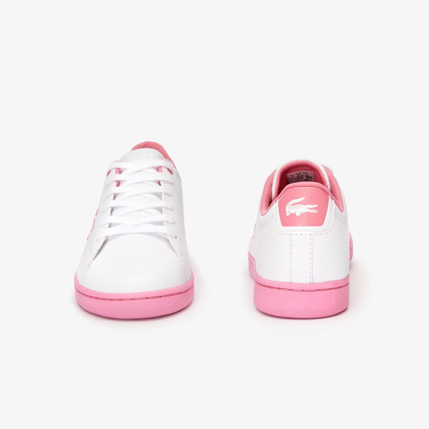 Sapatilhas Branco Rosa Criança Lacoste Carnaby Evo Lace-up Synthetic FA1-92489F8