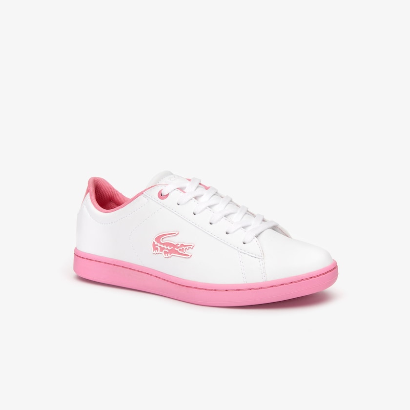 Sapatilhas Branco Rosa Criança Lacoste Carnaby Evo Lace-up Synthetic FA1-92489F8