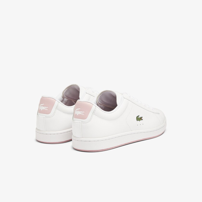 Sapatilhas Branco Rosa Feminino Lacoste Carnaby Evo Leather SF0-28542Q4