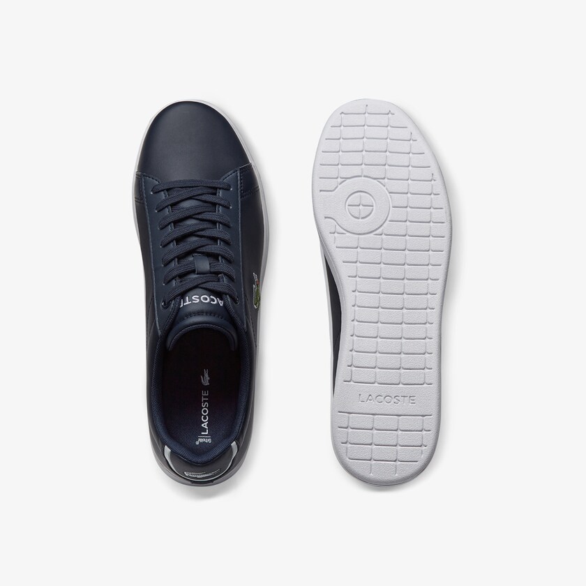 Sapatilhas Azul Marinho Masculino Lacoste Carnaby Evo Leather KN1-68276M0