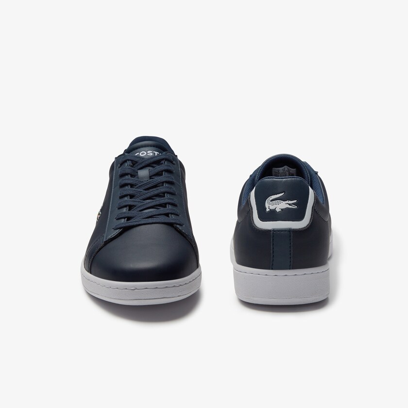 Sapatilhas Azul Marinho Masculino Lacoste Carnaby Evo Leather KN1-68276M0