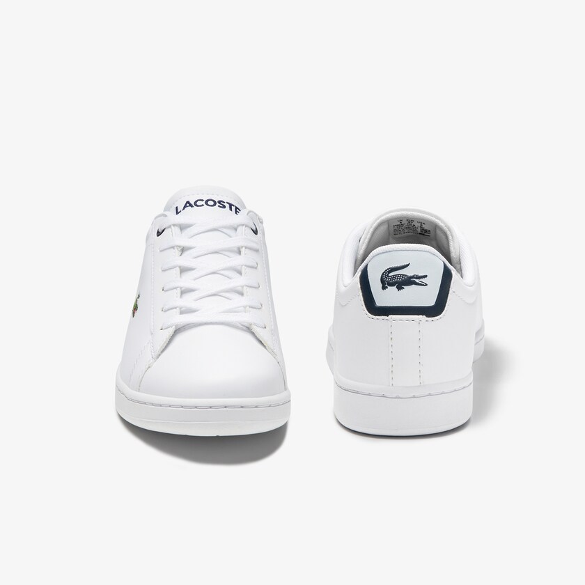 Sapatilhas Branco Azul Marinho Criança Lacoste Carnaby Evo Mesh-lined Tonal Synthetic AR1-00680Z8