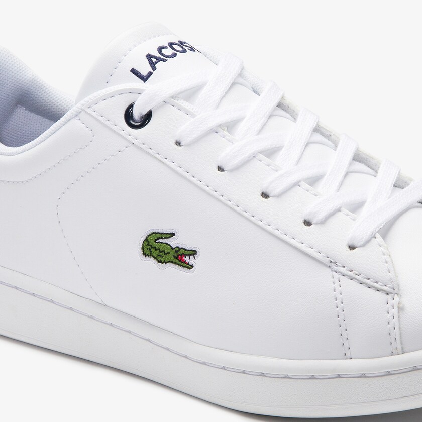 Sapatilhas Branco Azul Marinho Criança Lacoste Carnaby Evo Mesh-lined Tonal Synthetic AR1-00680Z8