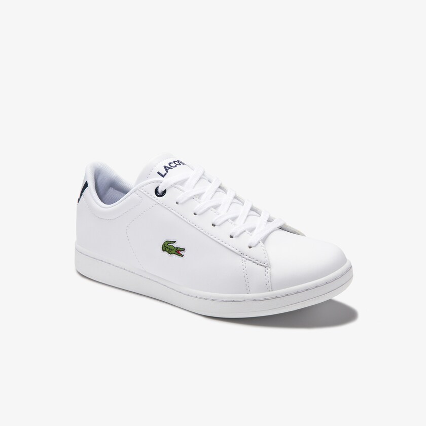 Sapatilhas Branco Azul Marinho Criança Lacoste Carnaby Evo Mesh-lined Tonal Synthetic AR1-00680Z8