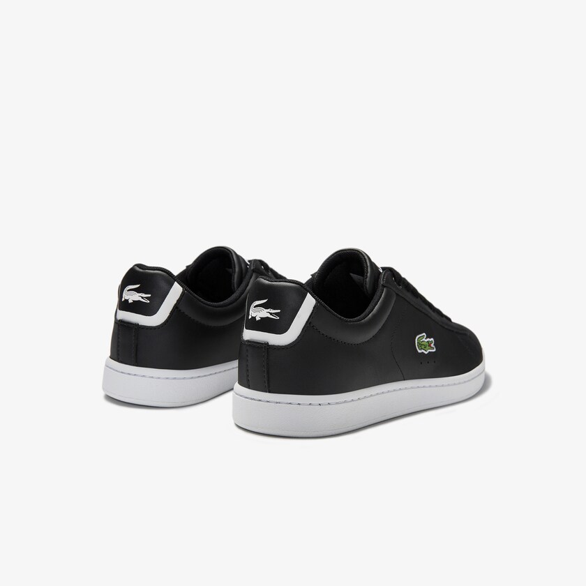 Sapatilhas Pretas Feminino Lacoste Carnaby Evo Mesh-lined Leather FQ1-25142Y6