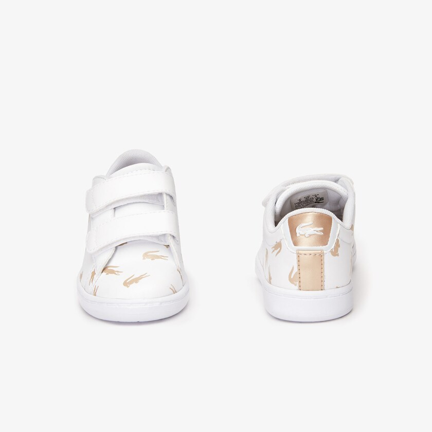 Sapatilhas Branco Douradas Criança Lacoste Carnaby Evo Synthetic with Multi-Croc Prints DQ8-55095F6