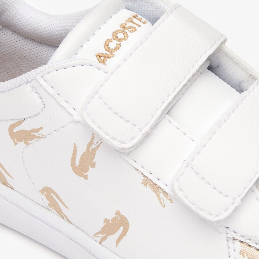 Sapatilhas Branco Douradas Criança Lacoste Carnaby Evo Synthetic with Multi-Croc Prints DQ8-55095F6
