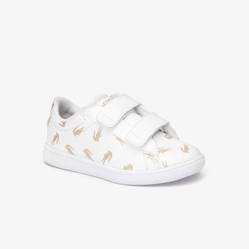 Sapatilhas Branco Douradas Criança Lacoste Carnaby Evo Synthetic with Multi-Croc Prints DQ8-55095F6