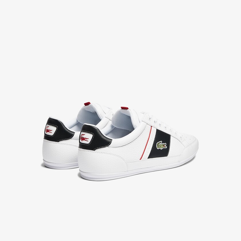 Sapatilhas Branco Cinzentas Escuro Masculino Lacoste Chaymon Leather and Synthetic BU1-58335I1