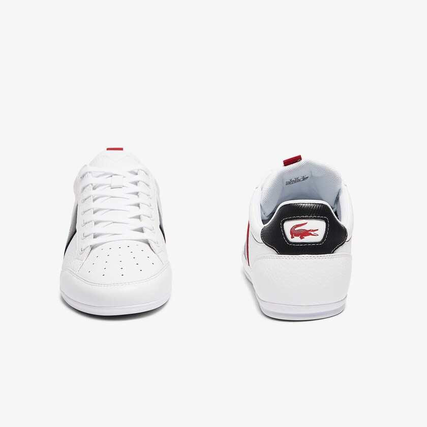 Sapatilhas Branco Cinzentas Escuro Masculino Lacoste Chaymon Leather and Synthetic BU1-58335I1
