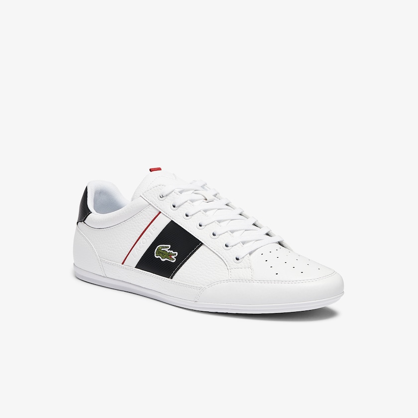 Sapatilhas Branco Cinzentas Escuro Masculino Lacoste Chaymon Leather and Synthetic BU1-58335I1