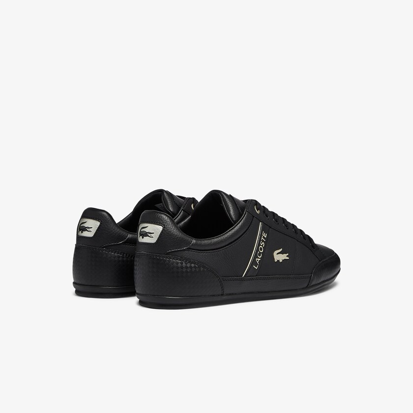 Sapatilhas Pretas Pretas Masculino Lacoste Chaymon Synthetic and Leather JG0-15281D9