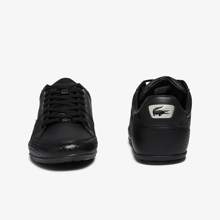 Sapatilhas Pretas Pretas Masculino Lacoste Chaymon Synthetic and Leather JG0-15281D9