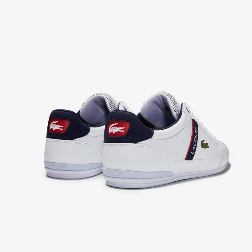 Sapatilhas Branco Bege Masculino Lacoste Chaymon Textile and Synthetic KV3-67406M5