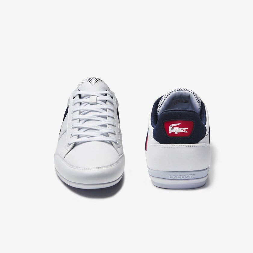 Sapatilhas Branco Bege Masculino Lacoste Chaymon Textile and Synthetic KV3-67406M5
