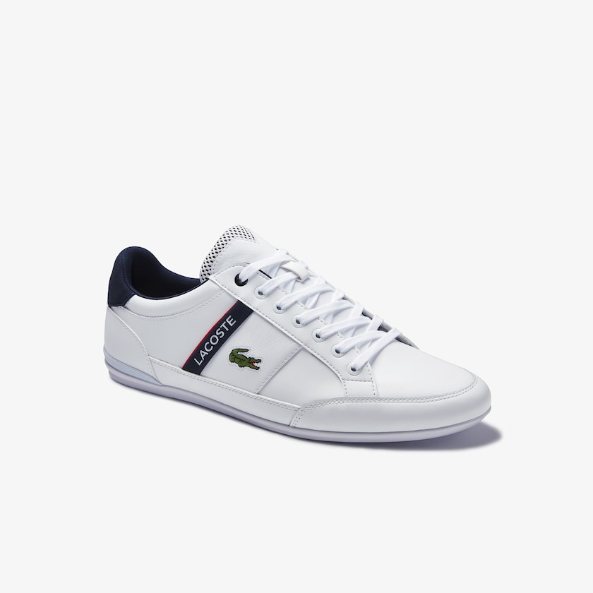 Sapatilhas Branco Bege Masculino Lacoste Chaymon Textile and Synthetic KV3-67406M5