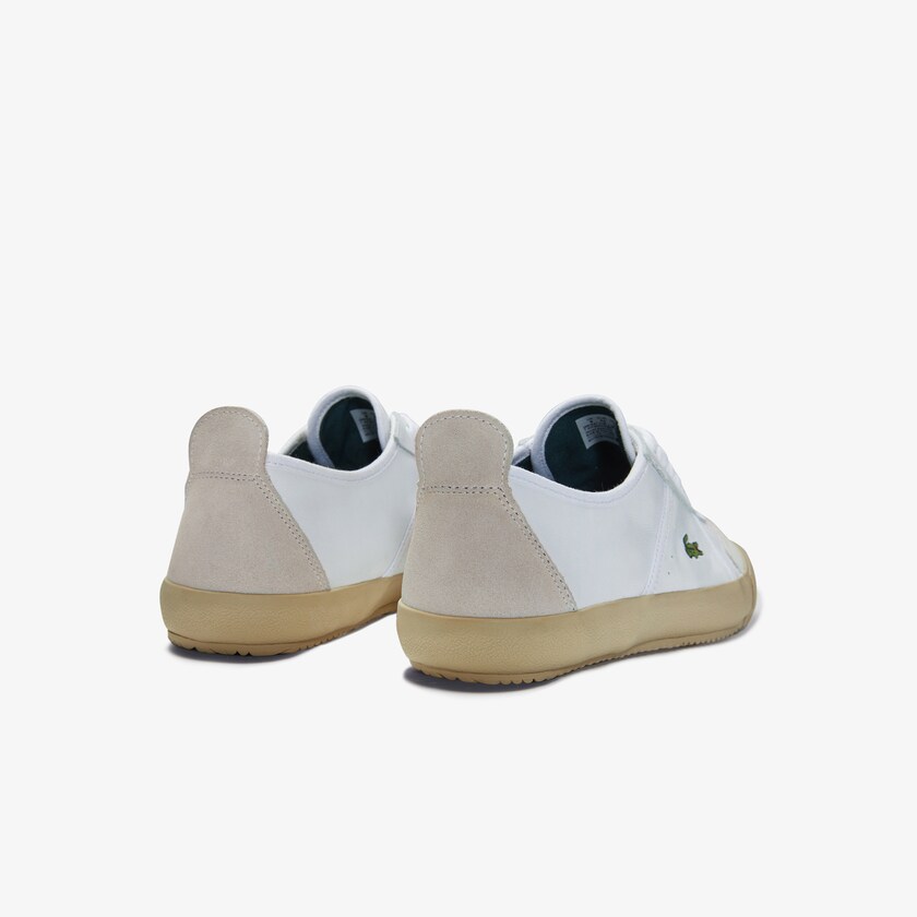 Sapatilhas Branco Branco Feminino Lacoste Contest Leather and Suede OY7-11571G9