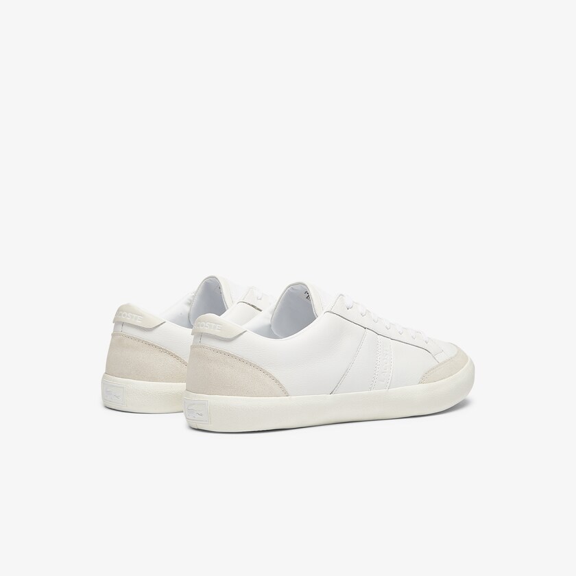 Sapatilhas Branco Cinzentas Masculino Lacoste Coupole Leather and Suede IT9-84788G1