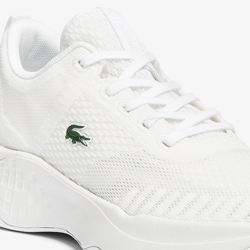 Sapatilhas Branco Feminino Lacoste Court-Drive Fly Textile UQ4-44514Q0