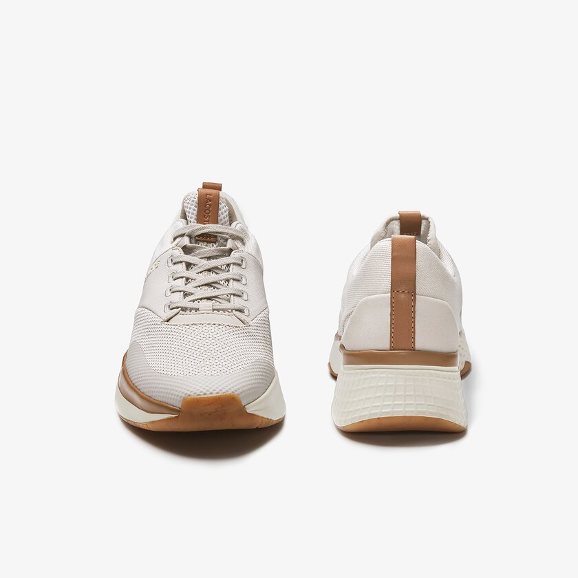 Sapatilhas Branco Branco Feminino Lacoste Court-Drive Plus Canvas and Synthetic LL4-40424E7