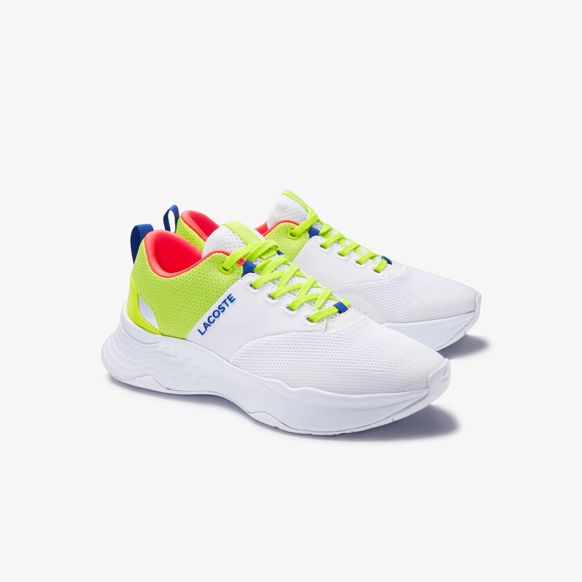 Sapatilhas Branco Luz Verdes Feminino Lacoste Court-Drive Plus Textile MP0-57865O3