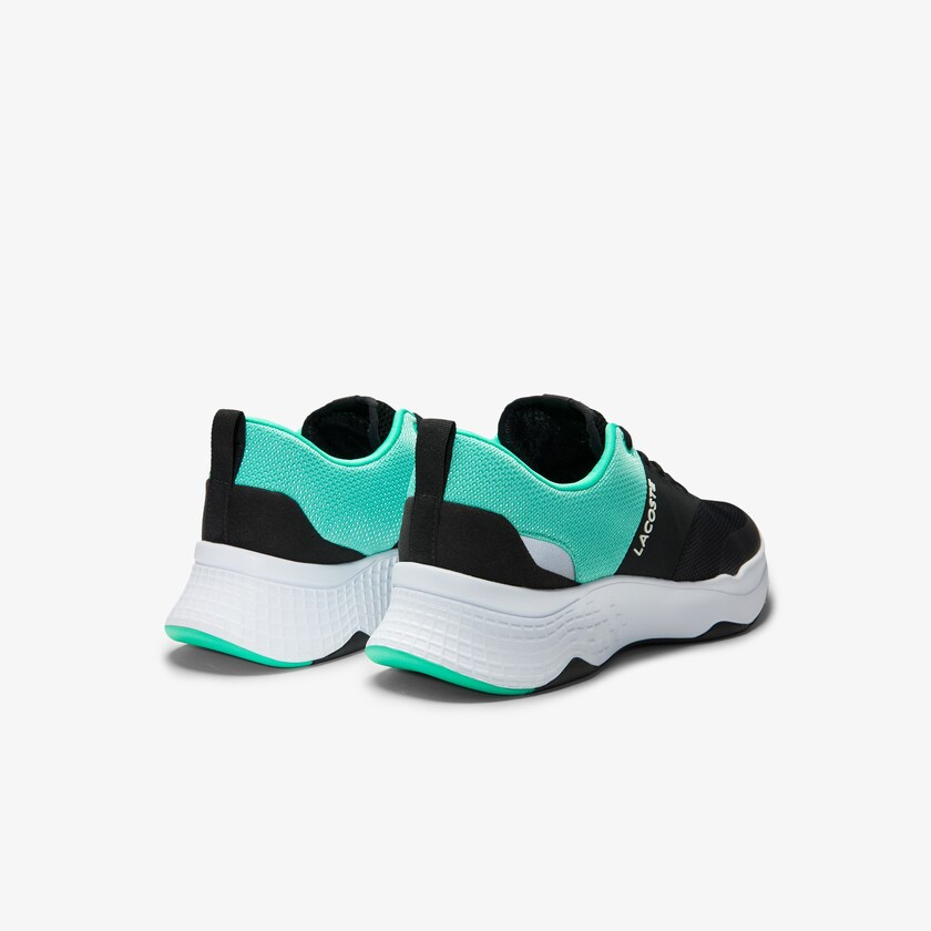 Sapatilhas Pretas Turquesa Masculino Lacoste Court-Drive Plus Textile SX2-42014K2