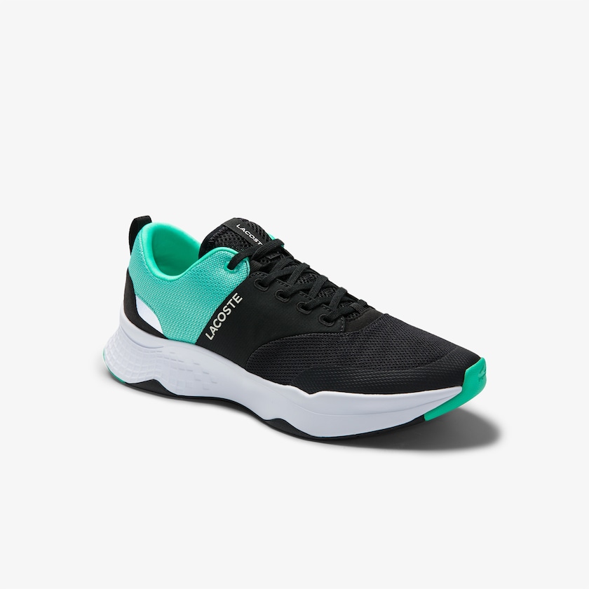 Sapatilhas Pretas Turquesa Masculino Lacoste Court-Drive Plus Textile SX2-42014K2