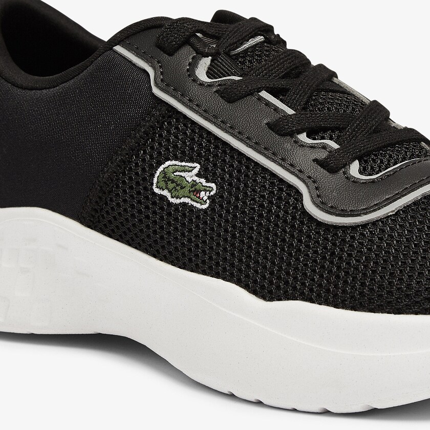 Sapatilhas Pretas Cinzentas Criança Lacoste Court-Drive Textile Air Mesh MC6-81408V0