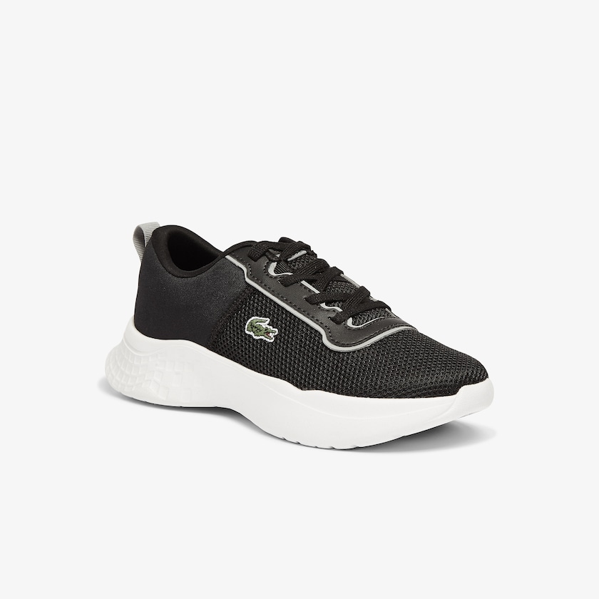 Sapatilhas Pretas Cinzentas Criança Lacoste Court-Drive Textile Air Mesh MC6-81408V0