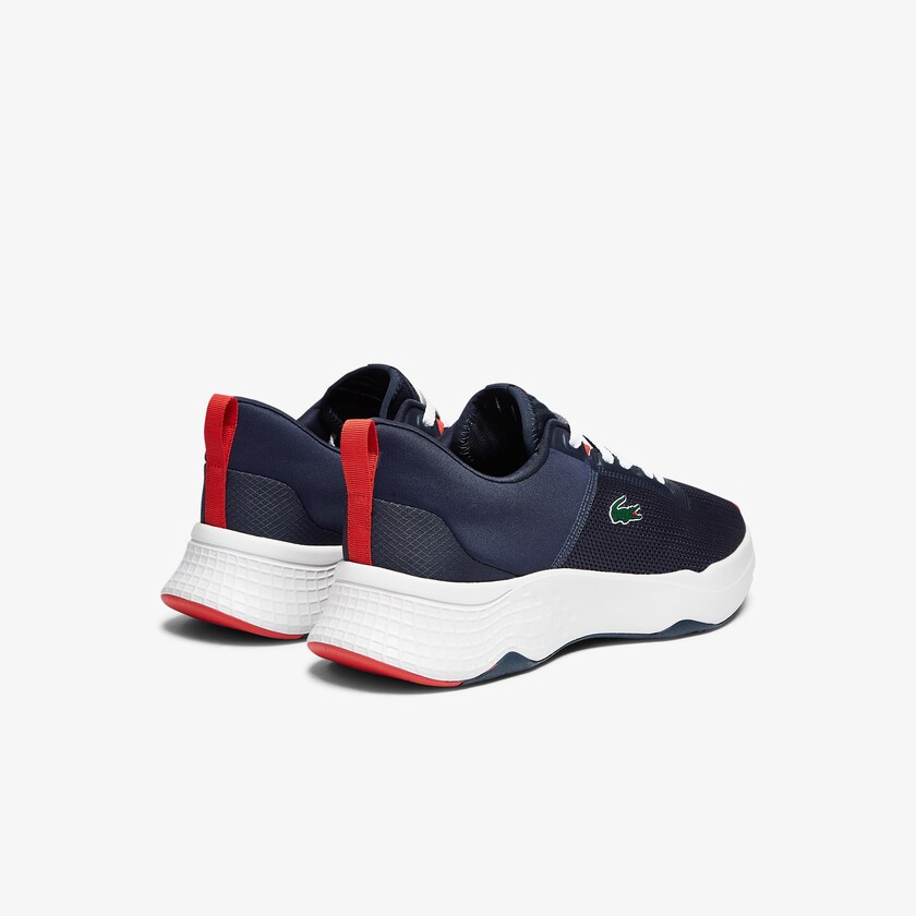 Sapatilhas Azul Marinho Branco Masculino Lacoste Court-Drive Textile TM6-95369J0