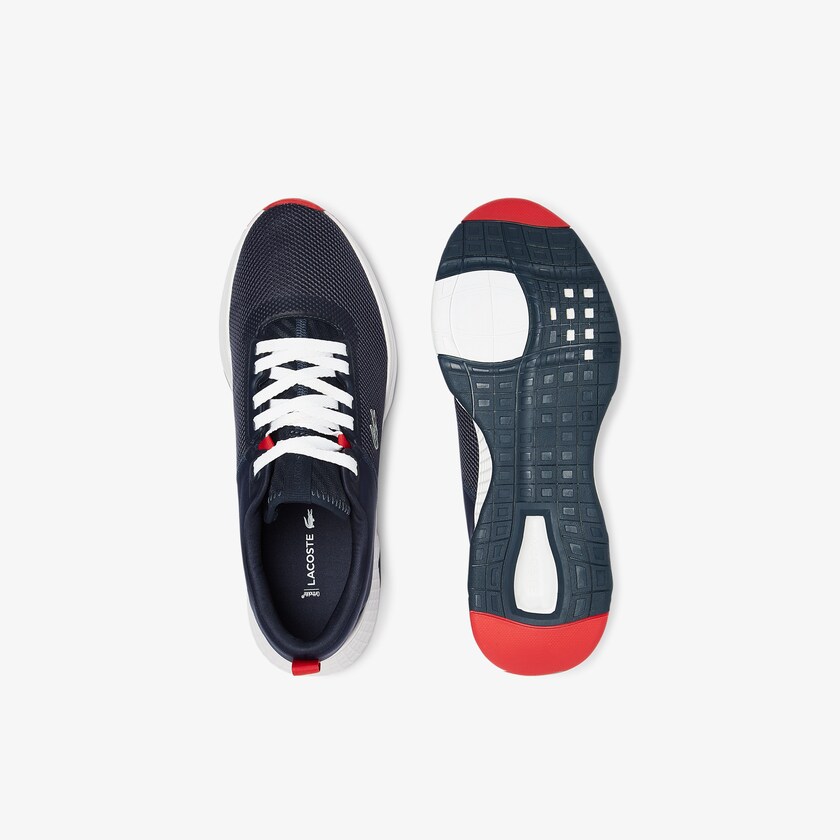 Sapatilhas Azul Marinho Branco Masculino Lacoste Court-Drive Textile TM6-95369J0