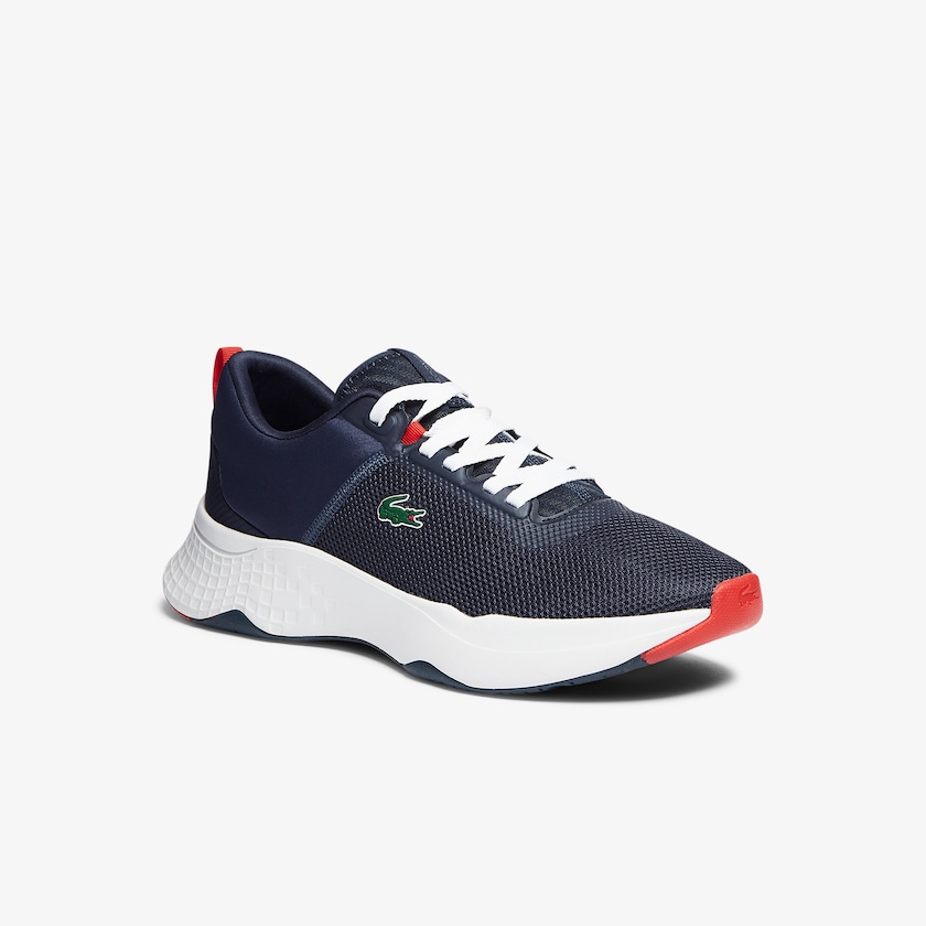 Sapatilhas Azul Marinho Branco Masculino Lacoste Court-Drive Textile TM6-95369J0