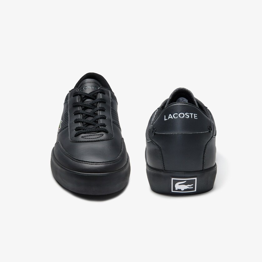 Sapatilhas Pretas Masculino Lacoste Court-Master Leather HP3-52765Y5