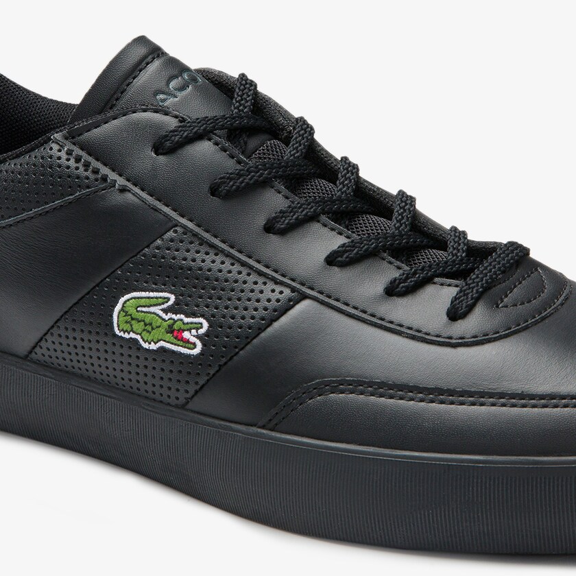 Sapatilhas Pretas Masculino Lacoste Court-Master Leather HP3-52765Y5