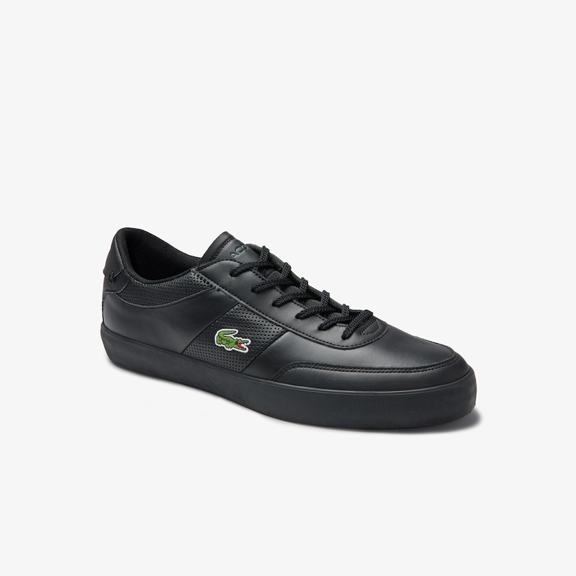 Sapatilhas Pretas Masculino Lacoste Court-Master Leather HP3-52765Y5