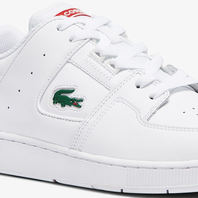 Sapatilhas Branco Azul Marinho Vermelhas Masculino Lacoste Court Cage Leather DI6-26622J8